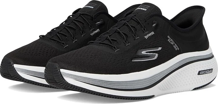 SKECHERS Go Run Elevate 2.0 Banyan Hands Free Slip-Ins Women's Shoes Black/White : 5.5 B - Medium, Synthetic