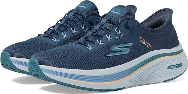 SKECHERS Go Run Elevate 2.0 Banyan Hands Free Slip-Ins Women's Shoes Navy/Teal : 6.5 B - Medium, Synthetic