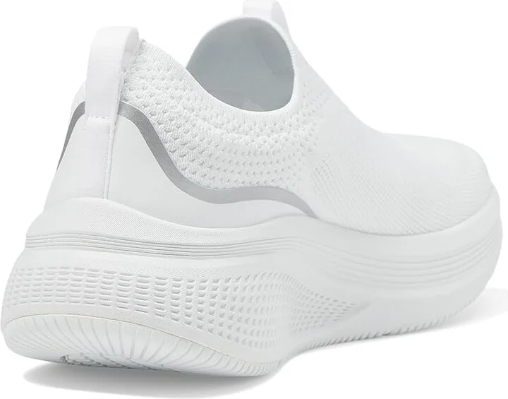SKECHERS Go Run Elevate 2.0 Cadena Women's Shoes White/Silver : 10 B - Medium, Textile - Image 4