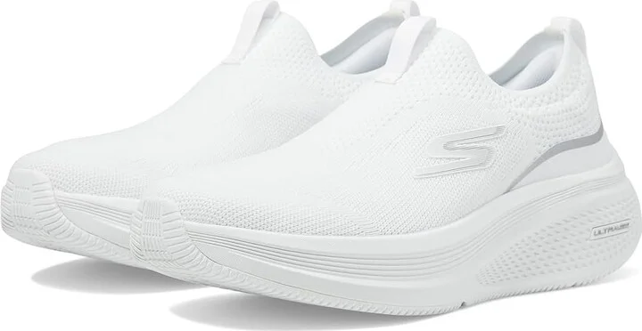 SKECHERS Go Run Elevate 2.0 Cadena Women's Shoes White/Silver : 10 B - Medium, Textile