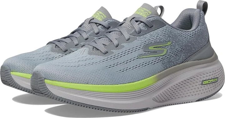 SKECHERS Go Run Elevate 2.0 Women's Shoes Gray/Lime : 7.5 B - Medium, Synthetic/Textile