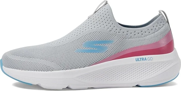 SKECHERS Go Run Elevate Knit Slip-On Women's Running Shoes Gray/Pink : 5.5 B - Medium, Textile - Image 6
