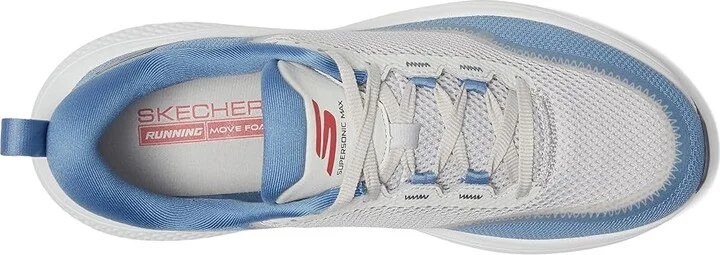 SKECHERS Go Run Supersonic Max Men's Shoes Blue/Grey : 7.5 D - Medium, Synthetic - Image 2