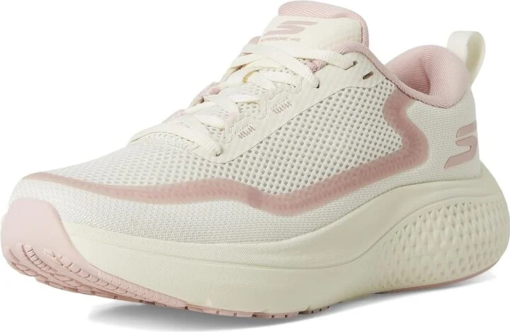 SKECHERS Go Run Supersonic Max Women's Shoes Natural/Pink : 10 B - Medium, Synthetic - Image 5