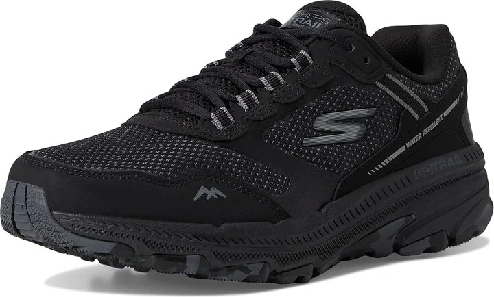 SKECHERS Go Run Trail Altitude 2.0 - Mar Men's Shoes Black/Black : 11 D - Medium, Leather - Image 5
