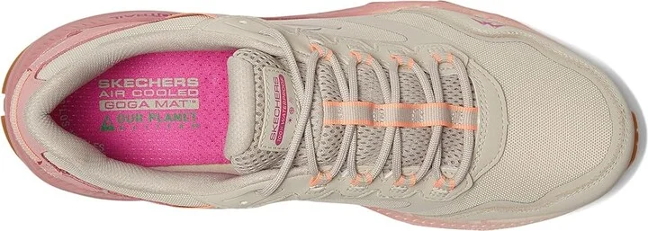 SKECHERS Go Run Trail Altitude 2.0 Pine Ridge Waterproof Women's Climbing Shoes Natural/Pink : 9.5 B - Medium, Leather - Image 2