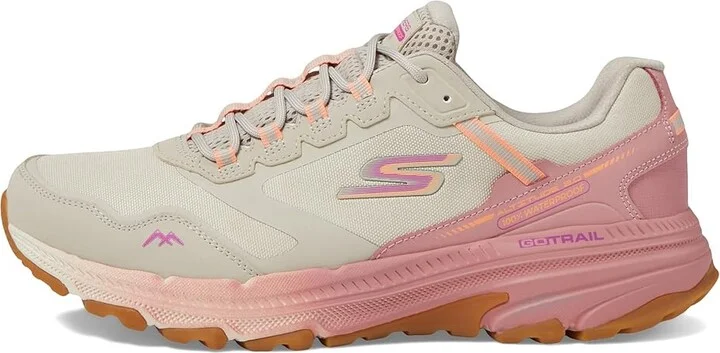 SKECHERS Go Run Trail Altitude 2.0 Pine Ridge Waterproof Women's Climbing Shoes Natural/Pink : 9.5 B - Medium, Leather - Image 5