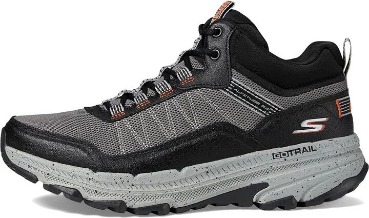 SKECHERS Go Run Trail Altitude 2.0 - Ridgetop Midtop Men's Shoes Charcoal/Orange : 7 D - Medium, Leather - Image 6