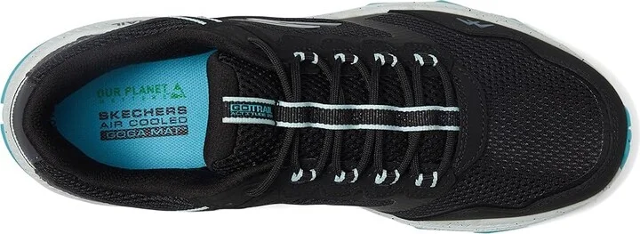 SKECHERS Go Run Trail Altitude 2.0 Women's Shoes Black/Aqua : 5 B - Medium, Leather - Image 2