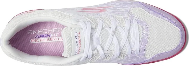 SKECHERS Go Train Arch Fit Viper Court - Pickleball Women's Running Shoes White/Lavender : 5 B - Medium, Textile/Synthetic - Image 2