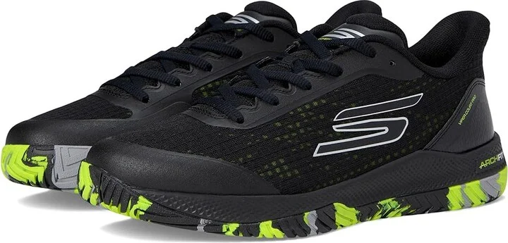 SKECHERS Go Train Arch Fit Viper Court Pro - Pickleball Women's Tennis Shoes Black : 8 B - Medium, Synthetic/Textile