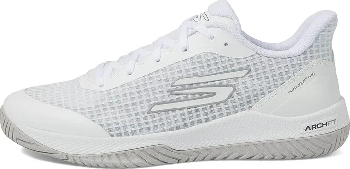 SKECHERS Go Train Arch Fit Viper Court Pro - Pickleball Women's Tennis Shoes White : 5.5 B - Medium, Synthetic/Textile - Image 6