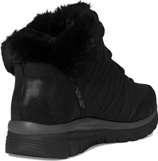 SKECHERS Graceful - Cozy Strolls Hands Free Slip-Ins Women's Boots Black/Black : 5.5 B - Medium, Textile - Image 4