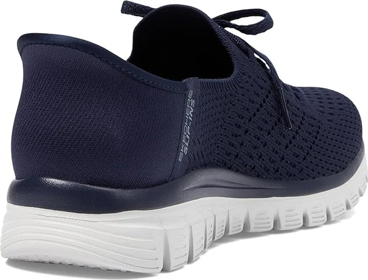 SKECHERS Graceful - First Blush Hands Free Slip-Ins Women's Shoes Navy : 6 B - Medium, Synthetic - Image 4