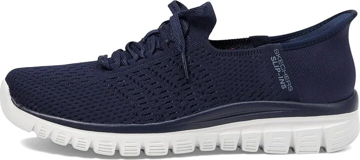 SKECHERS Graceful - First Blush Hands Free Slip-Ins Women's Shoes Navy : 6 B - Medium, Synthetic - Image 6