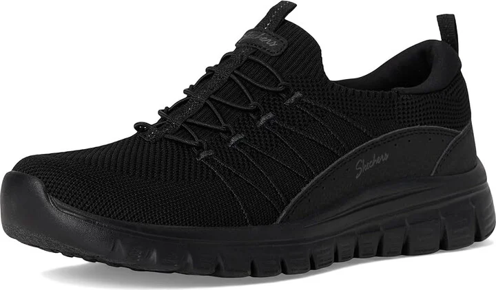 SKECHERS Graceful - Picture Perfect Women's Shoes Black : 9 B - Medium, Synthetic - Image 5