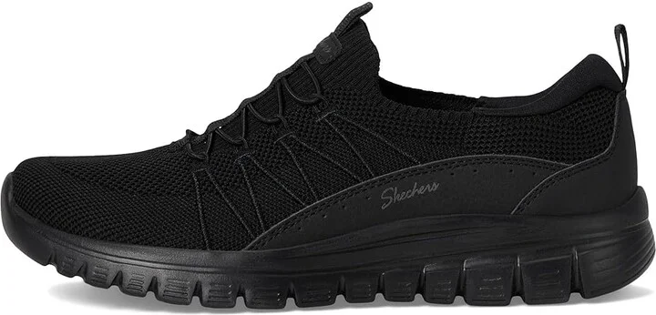 SKECHERS Graceful - Picture Perfect Women's Shoes Black : 9 B - Medium, Synthetic - Image 6