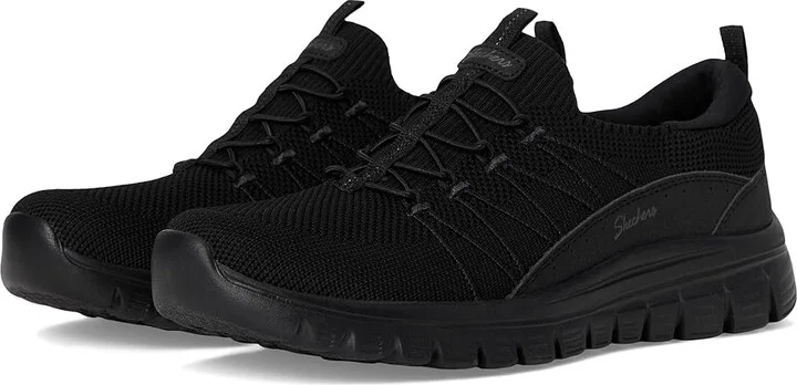 SKECHERS Graceful - Picture Perfect Women's Shoes Black : 9 B - Medium, Synthetic