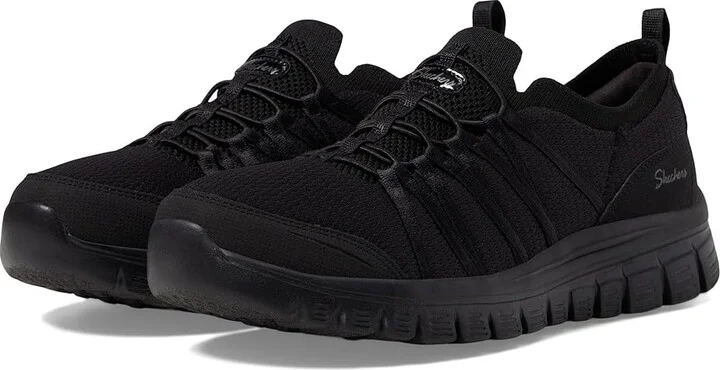 SKECHERS Graceful - Soft Soul Women's Shoes Black/Black : 5 B - Medium, Synthetic