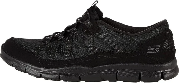 SKECHERS Gratis - Strolling Women's Shoes Black : 5.5 W, Textile/Synthetic - Image 6