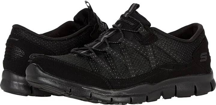 SKECHERS Gratis - Strolling Women's Shoes Black : 5.5 W, Textile/Synthetic