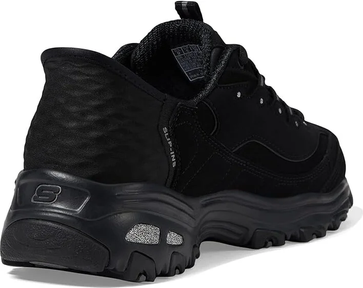 SKECHERS Hands Free Slip-Ins D'Lites Women's Shoes Black : 5.5 B - Medium, Leather - Image 4