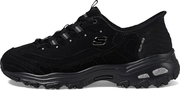 SKECHERS Hands Free Slip-Ins D'Lites Women's Shoes Black : 5.5 B - Medium, Leather - Image 6