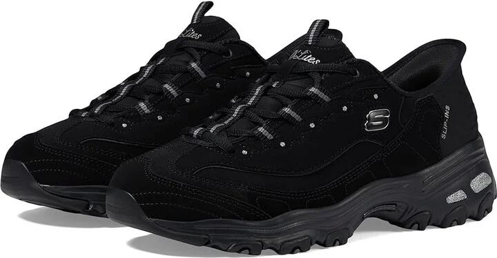 SKECHERS Hands Free Slip-Ins D'Lites Women's Shoes Black : 5.5 B - Medium, Leather