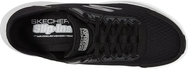 SKECHERS Hands Free Slip-Ins Go Run Consistent 2.0 Endure Sneaker Women's Shoes Black/Silver : 5 B - Medium, Textile - Image 2