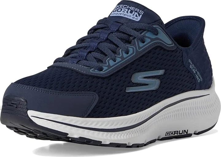 SKECHERS Hands Free Slip-Ins Go Run Consistent 2.0 Endure Sneaker Women's Shoes Navy/Blue : 5.5 D - Wide, Textile - Image 5