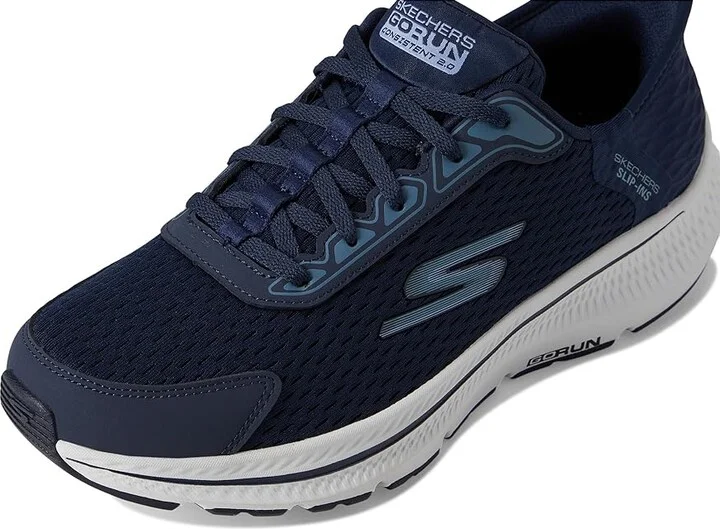 SKECHERS Hands Free Slip-Ins Go Run Consistent 2.0 Endure Sneaker Women's Shoes Navy/Blue : 5.5 D - Wide, Textile - Image 7
