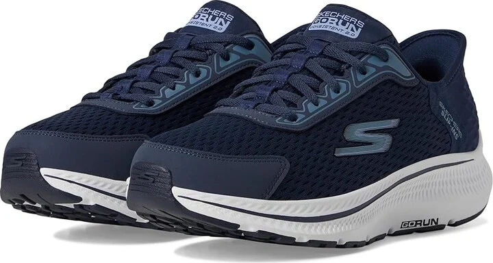 SKECHERS Hands Free Slip-Ins Go Run Consistent 2.0 Endure Sneaker Women's Shoes Navy/Blue : 5.5 D - Wide, Textile