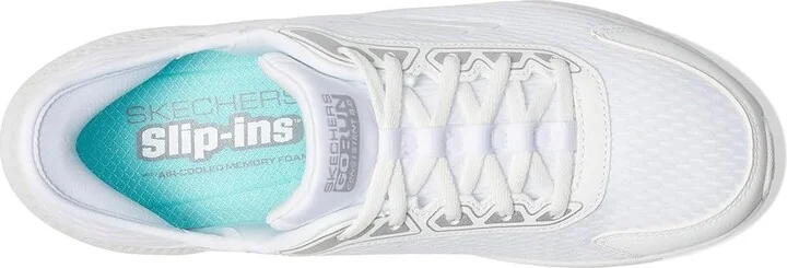 SKECHERS Hands Free Slip-Ins Go Run Consistent 2.0 Endure Sneaker Women's Shoes White/Silver : 9.5 B - Medium, Textile - Image 2