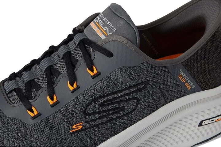SKECHERS Hands Free Slip-ins: Go Run Elevate 2.0 Steady Motion Men's Shoes Charcoal : 8 EE - Wide, Rubber/Synthetic - Image 7