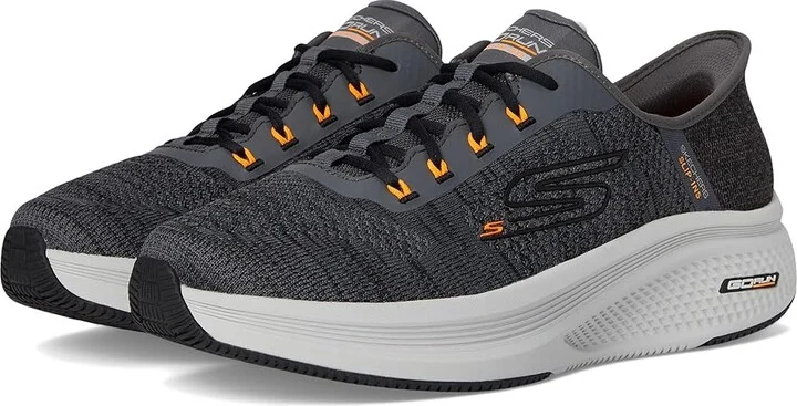 SKECHERS Hands Free Slip-ins: Go Run Elevate 2.0 Steady Motion Men's Shoes Charcoal : 8 EE - Wide, Rubber/Synthetic