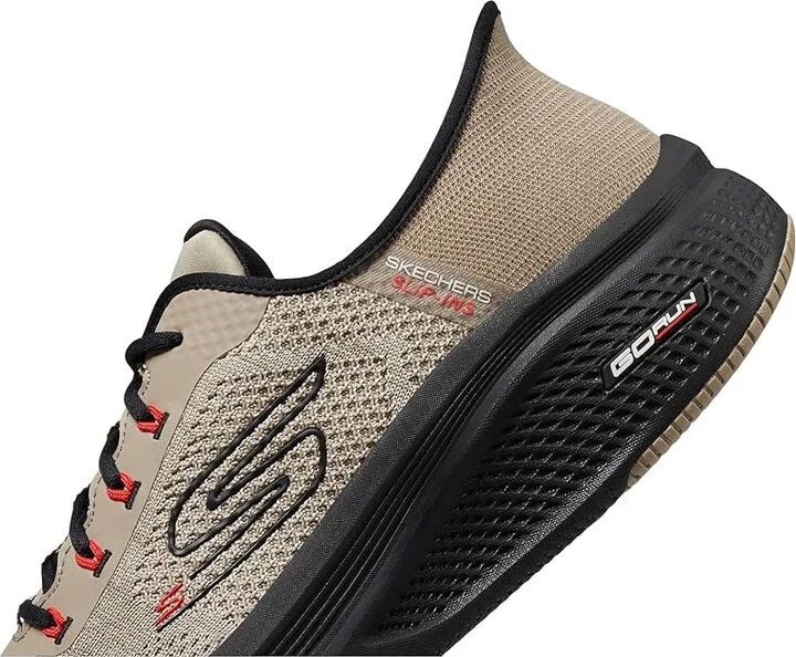 SKECHERS Hands Free Slip-ins: Go Run Elevate 2.0 Steady Motion Men's Shoes Taupe/Black : 13 D - Medium, Rubber/Synthetic - Image 4