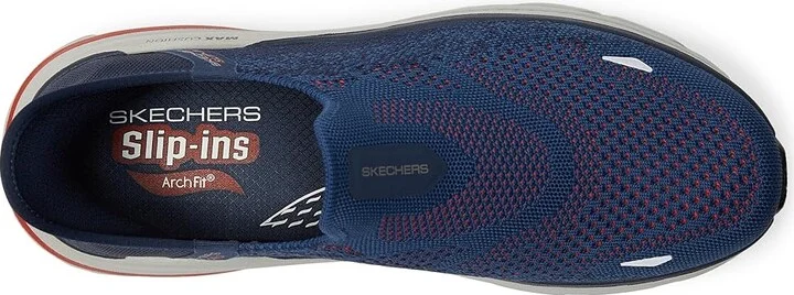 SKECHERS Hands Free Slip-ins Max Cushioning Arch Fit 2.0 - Fortuitous 2.0 Men's Shoes Navy/Red : 8.5 EE - Wide, Synthetic - Image 2