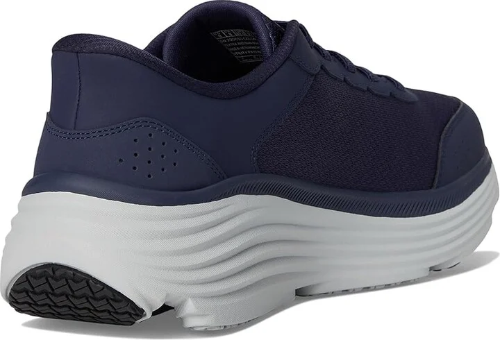 SKECHERS Hands Free Slip-ins Max Cushioning Endeavour Men's Running Shoes Navy/Orange : 7.5 D - Medium, Synthetic - Image 4
