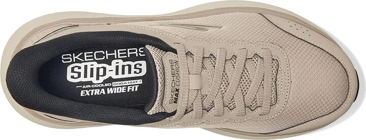 SKECHERS Hands Free Slip-ins Max Cushioning Endeavour Men's Shoes Taupe/Black : 9.5 E - Wide, Synthetic - Image 2