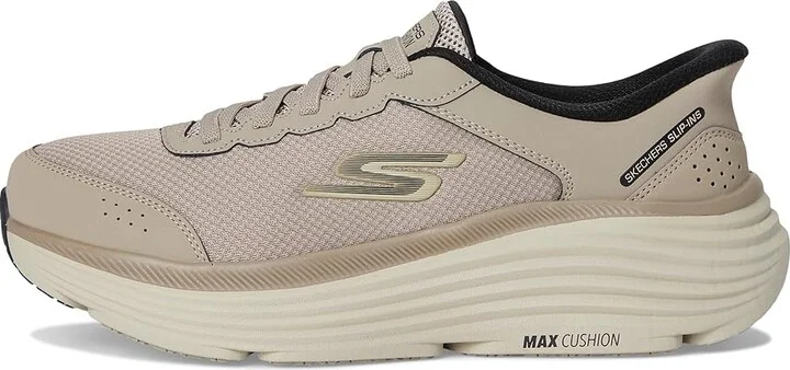 SKECHERS Hands Free Slip-ins Max Cushioning Endeavour Men's Shoes Taupe/Black : 9.5 E - Wide, Synthetic - Image 6