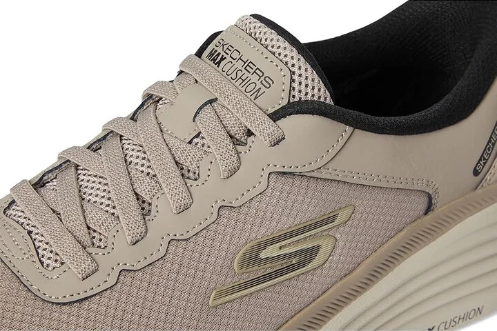 SKECHERS Hands Free Slip-ins Max Cushioning Endeavour Men's Shoes Taupe/Black : 9.5 E - Wide, Synthetic - Image 7