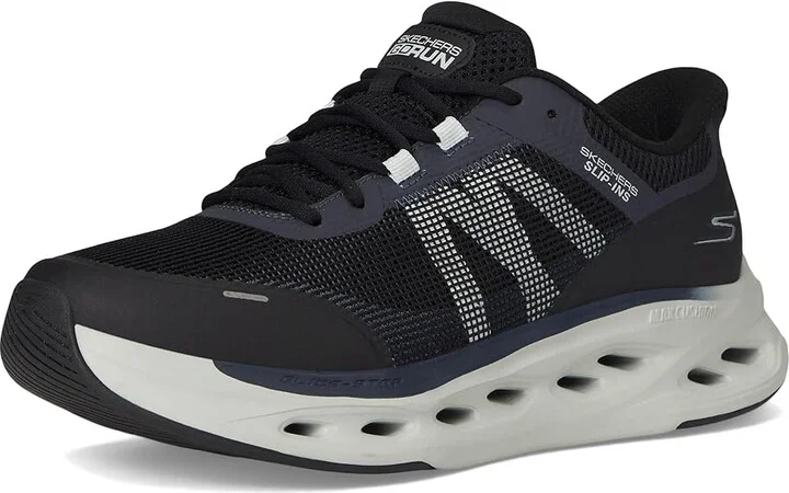 SKECHERS Hands Free Slip-ins Max Cushioning Glide-Step - Advert Sneaker Men's Running Shoes Black/Grey : 8 D - Medium - Image 5