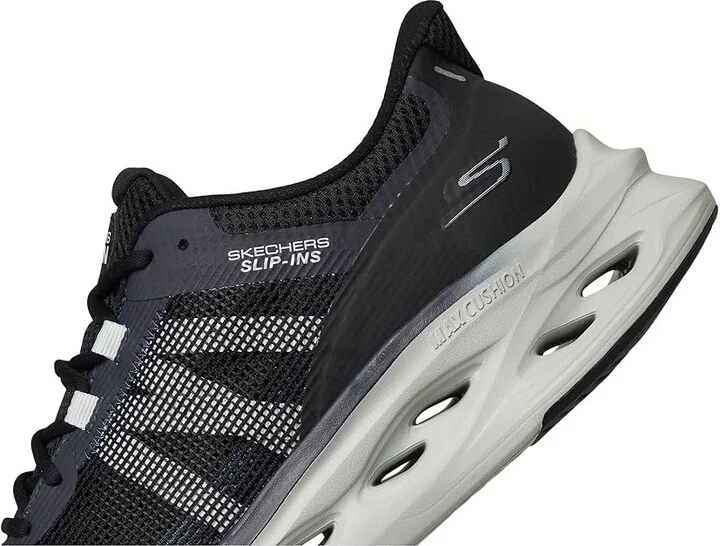 SKECHERS Hands Free Slip-ins Max Cushioning Glide-Step - Advert Sneaker Men's Running Shoes Black/Grey : 8 D - Medium - Image 7