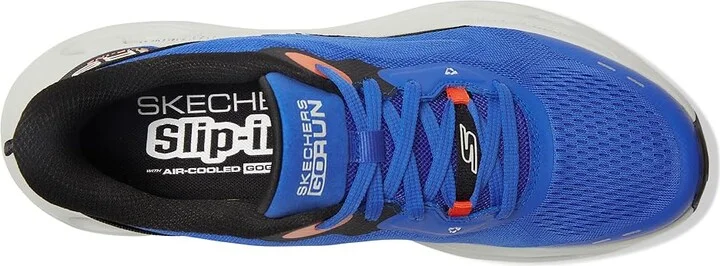 SKECHERS Hands Free Slip-ins Max Cushioning Glide-Step - Advert Sneaker Men's Running Shoes Blue/Orange : 7 D - Medium - Image 2