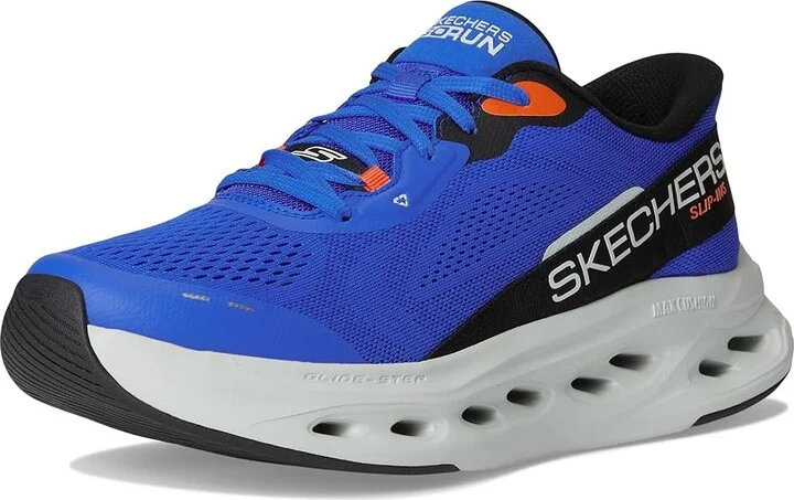 SKECHERS Hands Free Slip-ins Max Cushioning Glide-Step - Advert Sneaker Men's Running Shoes Blue/Orange : 7 D - Medium - Image 5