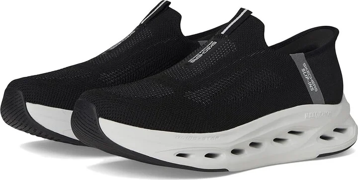 SKECHERS Hands Free Slip-ins Max Cushioning Glide-Step Sneaker Men's Running Shoes Black/Grey : 10 D - Medium