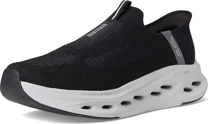 SKECHERS Hands Free Slip-ins Max Cushioning Glide-step Sneaker Men's Shoes Black/Gray : 10 E - Wide, Synthetic - Image 5
