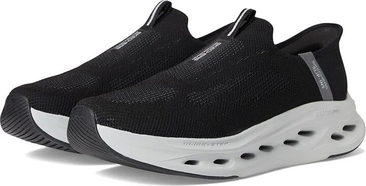 SKECHERS Hands Free Slip-ins Max Cushioning Glide-step Sneaker Men's Shoes Black/Gray : 10 E - Wide, Synthetic