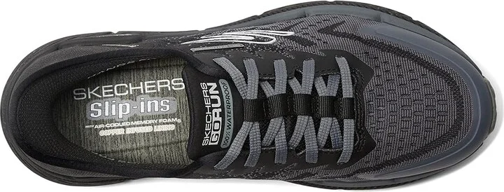 SKECHERS Hands Free Slip-ins Max Cushioning Premier 2.0 - 100% Waterproof Stanch Men's Shoes Black/Black : 7 D - Medium, Textile - Image 2