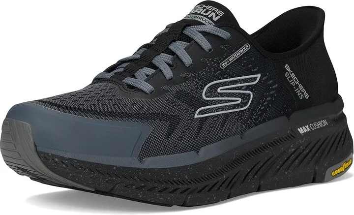 SKECHERS Hands Free Slip-ins Max Cushioning Premier 2.0 - 100% Waterproof Stanch Men's Shoes Black/Black : 7 D - Medium, Textile - Image 5